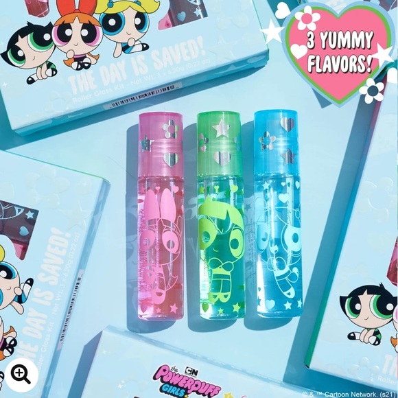 Colourpop Makeup Colourpop X Powerpuff Girls Roller Gloss Kit Set